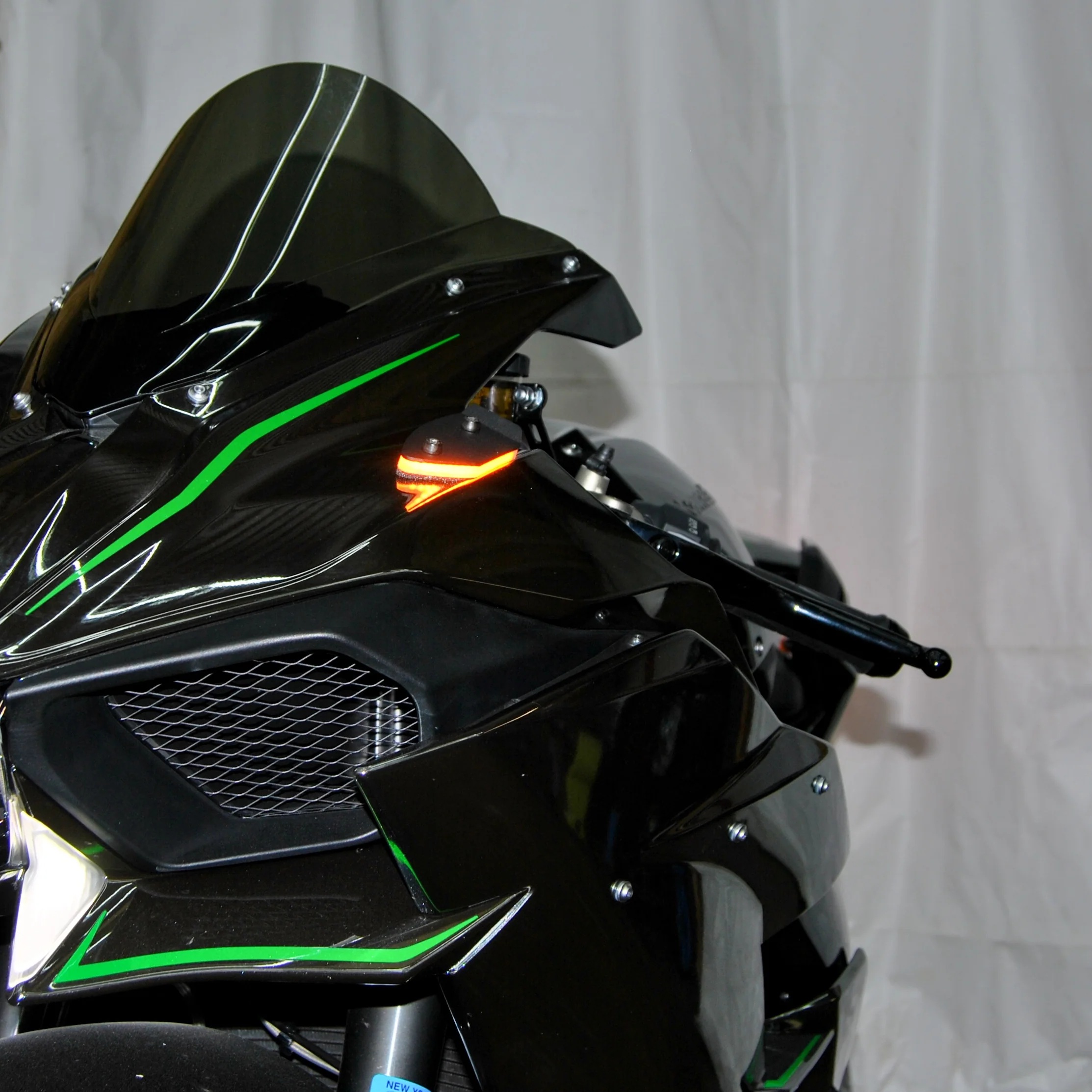 New Rage Cycles (NRC) Mirror Block off Front Turn signals for the Kawasaki H2 / H2 SX (2015+) New Rage Cycles (NRC) Mirror Block off Front Turn signals for the Kawasaki H2 / H2 SX (2015+)